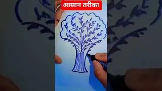 Easy Tree drawing #art#drawing #easydrawing
