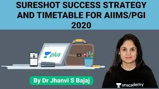 Sureshot Success Strategy and timetable for AIIMS/PGI 2020 By Dr Jhanvi S Bajaj
