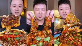 Spicy Seafood Mukbang | Lamb Trotters & Crucian Carp | Extreme Flavor Feast 🌶️🔥