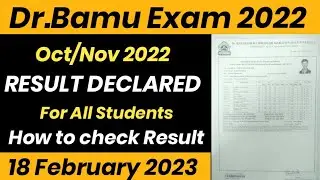 Dr.Bamu 2022 Result Declared For All Students 🔥 | Bamu University latest News