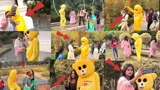 Teddy bear dekh bachha Dar gaya?? Teddy prank park on public place video Rajgir New Video 