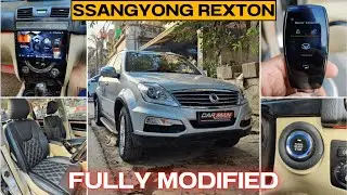 India's 1st Ssangyong REXTON got REMOTE ENGINE START 🤯 Digital Smart Key 👌🏻 ANDROID ✅| CAR MAN INDIA