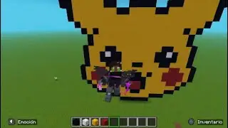 Pixelar en MINECRAFT de PIKACHU