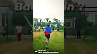 Back pain from bowling ? 🤕 | #shorts #fastbowling #backpain #pathak100mph