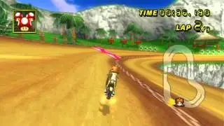 [MKW] DS Yoshi Falls(Shroomless) with mach 1:02:035