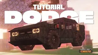 I Built a Working Car DODGE in Minecraft! | Create Mod Step-by-Step Tutorial #minecraft #trackwork
