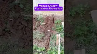 Shallow Foundation Excavation Process #build #contruction