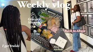 Productive week in my life: travel prep,ice cream date,Grocery shopping, I got new braids, cooking