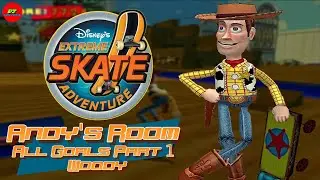 Disney's Extreme Skate Adventure: Andy's Room (All Goals Part 1 - Woody)