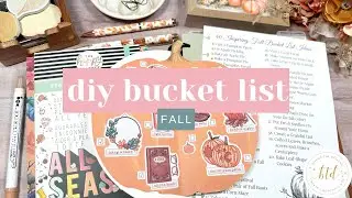 DIY Fall Bucket List Planner Insert Using Pumpkin & Printable for Discbound Classic Happy Planner