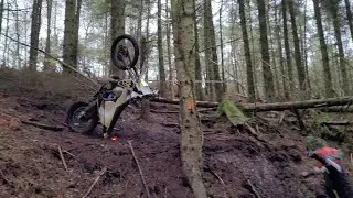 Dirtbike Action Helmsley Playday 30/12/2023 Dark Ravine Extreme Section