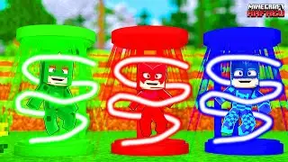 Never choose the wrong teleportation option in PJ Masks Minecraft.