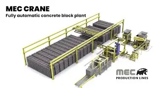 MEC CRANE Concrete Block plant | Automation & Efficiency for Concrete Block Manufacturing | Mecmetal