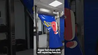Self-repairing Zipper Door