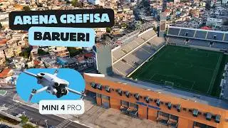 Crefisa Arena Barueri Vista do C&eacute;u ⚽ | Imagens A&eacute;reas Incr&iacute;veis com Drone DJI Mini 4 Pro