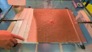 Recycled glass fibre mat: vacuum infusion test (CETMA)