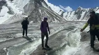 Jumping the Glacial Runoff on the K2 Base Camp Trek | Embark Exploration Co.