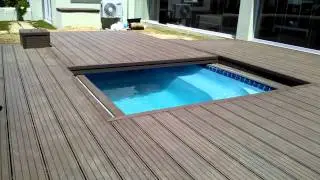 4 Everdeck&reg;  Composite Decking with Motorized Pool Sliding Cover