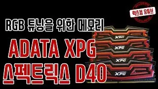 [럭스컴] ADATA XPG DDR4 SPECTRIX D40 메모리 언박싱 리뷰