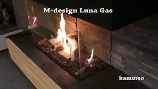 Газовая трехсторонняя каминная топка M-design серии Luna