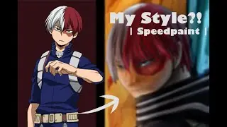| Speedpaint | What if Shoto Todoroki was in my style??