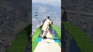 ambulance 🚑 mega Ramp Challenge GTA 5 #shorts #gta5