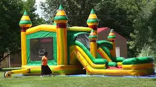 Bounce house fiesta combo sunflower pick up - inflatable business