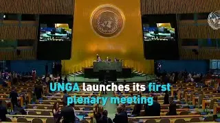 UNGA launches its first plenary meeting