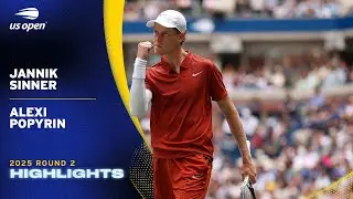 Jannik Sinner vs. Alexei Popyrin Highlights | 2025 US Open Round 2