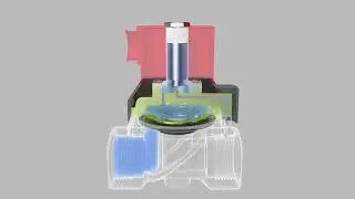 Normally Closed Differential Solenoid Valve Animated Cutaway