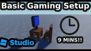 BASIC GAMING SETUP SPEEDBUILD!! (ROBLOX STUDIO)