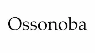How to Pronounce Ossonoba