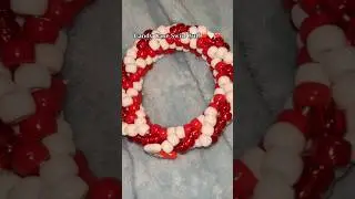 ❤️🤍❤️Candy Cane Swirl Cuff ❤️🤍❤️ | #kandi #kandikid #fyp #viral #rave #plur #christmas #etsy |