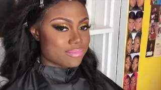 Yellow & Gold Glitter Make Up Tutorial Birthday Beat