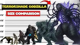 Terrorshade Godzilla The Real Size of All Monsters 3D Comparison