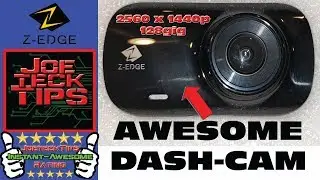 Z-Edge Z3G 1440p Dash Cam Lyft Uber  Review | JoeteckTips