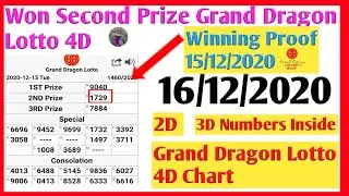 16/12/2020 Grand Dragon lotto 4d Lucky number today|Grand dragon lotto Chart 3d numbers|lotto 6D