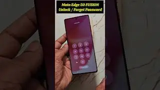 How To Unlock Motorola Edge 50 Fusion ? Moto Edge 50 Fusion Forget Password - Unlock Without Pc