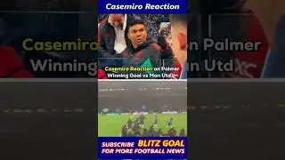 Casemiro Reaction on Cole Palmer Goal #reaction #angry #casemiro
