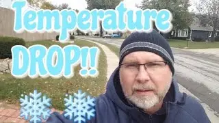 TEMPERATURE DROPS 47 DEGREES | WIND CHILL 29 | I'M STILL WEARING SHORTS | DOG GUY DARIN | DOG WALK