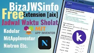 BizaJWSinfo V1.0 [Free] Extension - Prayer Time Schedule - Kodular, MitAppInventor, Niotron etc.