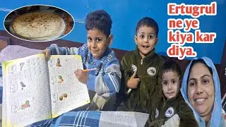 Ertugrul ne ye kiya kar diya. yummy yummy aalu ka paratha.//Sana shoaib vlogs 