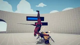 Deadpool vs Wolverine in TABS      