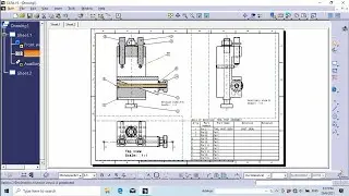 DETAIL DRAWING CATIA V5 OF TOOL POST ASSEMBLY