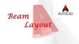 How to draw beam layout in AutoCAD