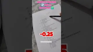 How to Calculate Negative Marking ✍️📉 #cafoundation #icai #examtips #unboxing