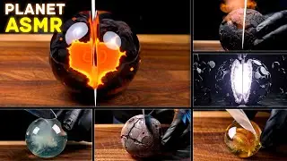 ASMR Planet Cutting &ndash; AI Satisfying Sounds & Cosmic Materials Part 4