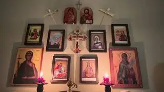 Orthodox Husband and Wife Say Evening Prayers Together