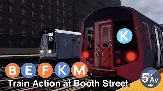 PTA Subway | B/E/F/K/M Train Action at Booth Street (Weekend Service Changes)