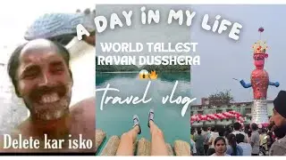 A DAY IN MY LIFE WORLD TALLEST RAVAN DUSSHERA😱🔥#youtubeshorts #ram #ravan #shorts 